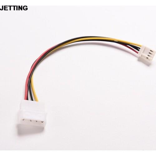 JETTING 1PC 4Pin IDE Power Supply to Floppy Drives Adapter Cable Computer PC Big 4p Small 4p Power Cord Floppy Drive Connector