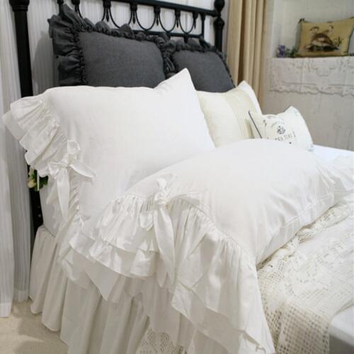 2pcs New big ruffle pillow case American style pillow cover Country style pillowcase fashion textile white pillowcases youtube