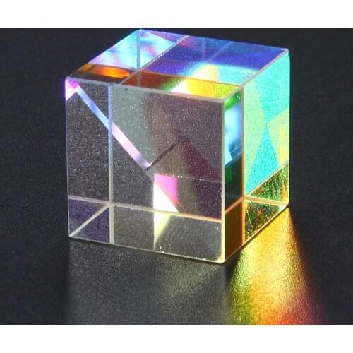 2021 CMY Op-tic Pr-ism Cubes - Optical Glass Prism, RGB Dispersion Six-Sided Creative Childrens Educational Toys F Fast Ship