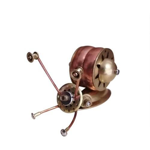 3D Metal Mechanical Assembled Little Snail Model Building Kits Testa Handicrafts Mechanical Model for Home Decor