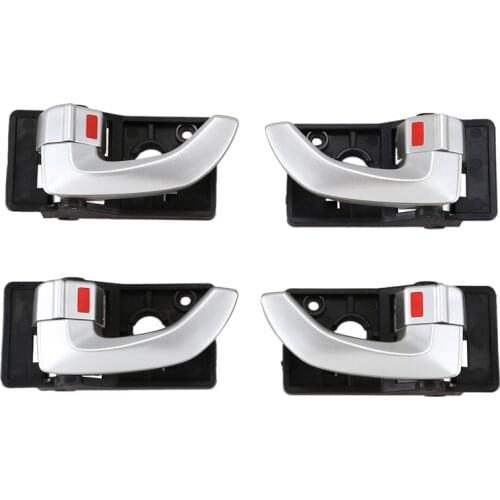 4Pcs Car Interior Inside Door Handle Left Right Replacement Set for Hyundai Tucson 2005 - 2009 82620-2Z02