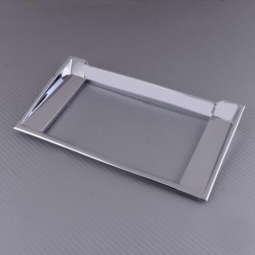 ABS Chrome Car Interior GPS Radio Navigation Panel Cover Trim Frame Fit for Ford F150 2015 2016 2017 2018 2019