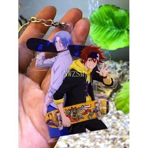 Anime SK EIGHT SK8 the Infinity LANKA MIYA Acrylic Cherry Blossom Cute Keychain Cosplay School Bag Itabag Pendant Keyrings Gifts