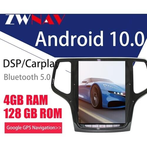 Tesla screen Android10 Car Multimedia Player For JEEP Grand Cherokee 2012-2018 car BT GPS Navi Auto audio radio stereo head unit