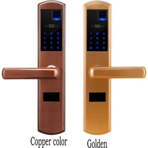 All-metal multi-function dual color optional fingerprint/IC card/password unlock anti-theft lock, home /office/hotel / villa