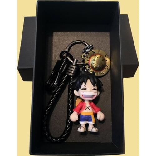 Fashion Bandai One Piece Keychain High-Quality Collection Figure Model Keychain Anime Key Chain Children Toy Birthday Gift Adult