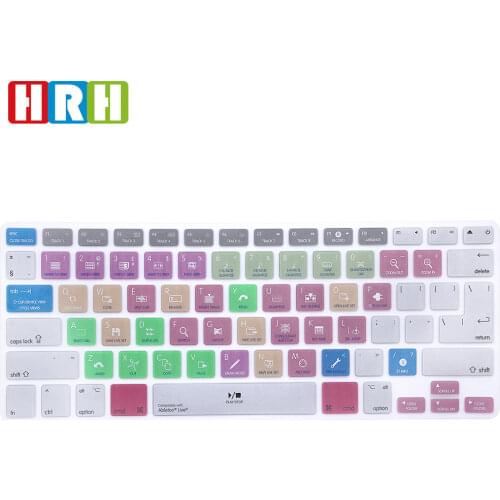 HRH Ableton Live 9 Suite Shortcuts Hotkey Silicone Keyboard Skin Protective Film Keypad Cover for Mac Pro Retina Air 13"15" 17"
