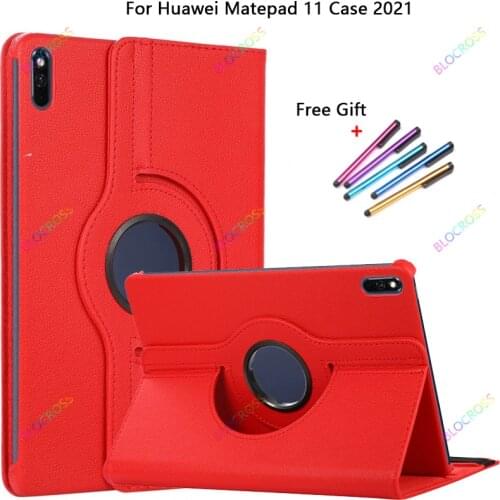 360 Degree Rotating Cover for Huawei Matepad 11 Inch 2021 Case DBY-W09 / L09 Stand Case for Huawei Matepad Matepad 11 2021 + PEN