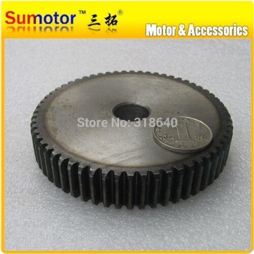 Spur Gear 1.5M 60T 60 Teeth Mod 1.5 Width 18mm Bore not large than 12.3mm 45# steel CNC robot gear rack transmission motor gear