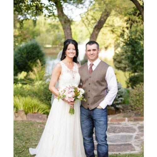 Cheap Groom Wear Vests Farm Wedding England Style Vests Custom Made Slim Fit Mens Suit Vest Prom Wedding Waistcoat Plus Size