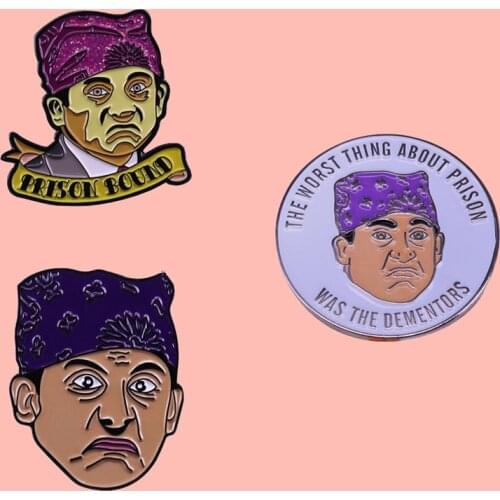 Prison Mike Series Enamel Pin The Worst Thing about prison was the dementors Brooch Jewelry