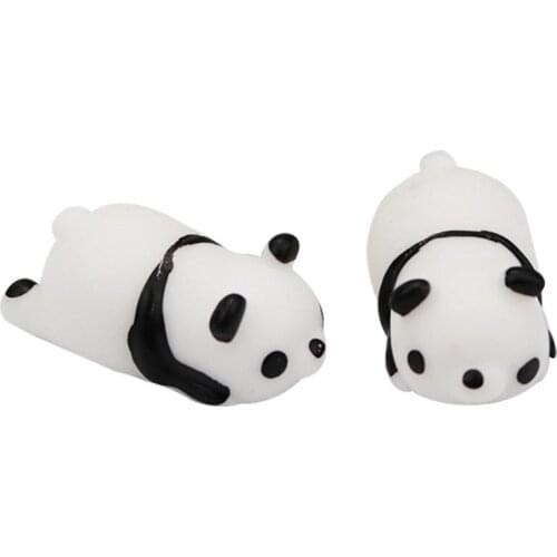 2Pcs Cute Cartoon Panda Squeeze Healing Kid Gift Squeeze Decompression Stress Relief Hand Fidget Toys For Kids Gift Fidget Toy