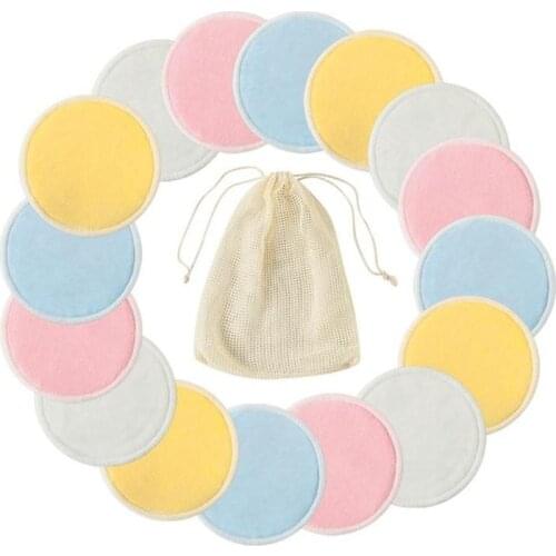 Reusable Cotton Pads Makeup Remover Pads Make Up Remover Bamboo Fiber Skin Care Nursing Pads Skin Cleaning Pads