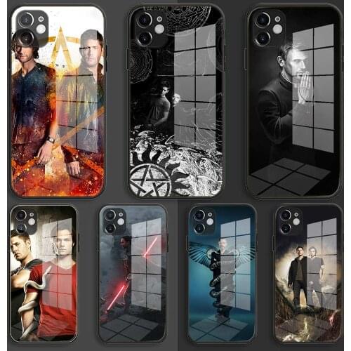 Glass Soft Silicone Balck Case Shell for iPhone 12 11 Pro X XS Max XR 8 7 6 Plus SE 2020 S Cover Supernatural tv