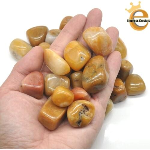 Natural Yellow Jade Crystal Tumbled Bulk Healing Mineral Specime Gemstones Gem Raw Aquarium Decoration Gift
