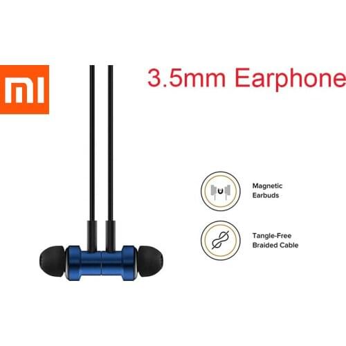 Xiaomi Double Dynamic Earphone In-ear 3.5mm Headset Stereo Earbuds With Mic Wire Control For Mi Note 10 Lite CC9 Redmi Note 8T 9