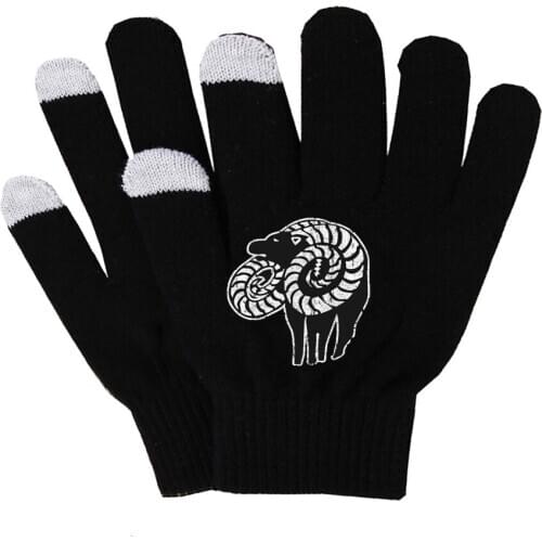 Anime The Seven Deadly Sins Gloves Plush Lining Gloves Winter Soft Gloves Touch Screen Smart Phone unisex gloves