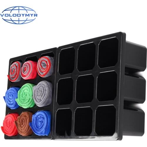 Car Wash Store Towel Cabinet Shelf for Car Detailing Workshop Barber Shop Care Care Storage Box Wall Mount Towel Holder Rack