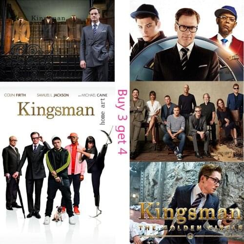 Kingsman movie Poster Clear Image Wall Stickers Home Decoration Good Quality Prints White Coated Paper