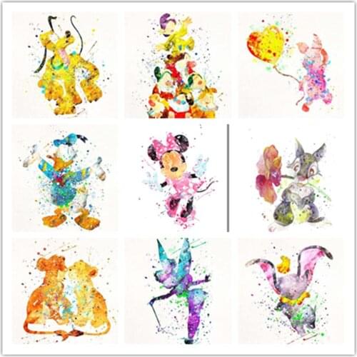 Cartoon Goofy Donald Duck Cuadros 5D DIY Diamond Painting Disney Mosaic Diamond Embroidery Cross Stitch Kits Home Decor