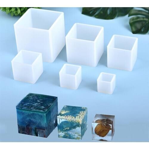 DIY Silicone Glue Mold 3D Square Rectangle Candle Crystal AB Glue UV Epoxy Resin Jewelry Crafts Hand Tools