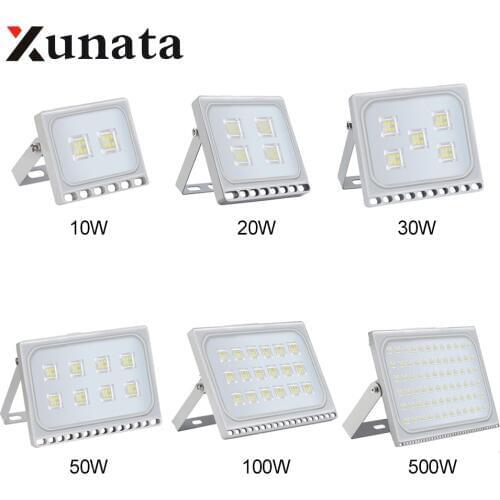 LED Spotlight Led Flood Light Outdoor 220V Waterproof Ip65 Floodlights Led Reflector Lighting 10W 20W 30W 50W 100W 200W 500W