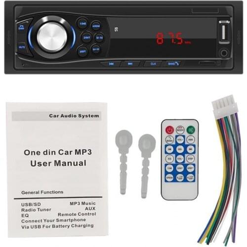 SWM-1028 Reliable Car Radio Player TF Card MP3 Player Multifunctional 12V Wireless Remote Control Stereo Receiver for Truck