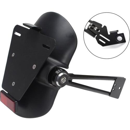 African Double-Cylinder Rear Matte Plat Fender With license Plate Frame For HONDA CRF1000L 2014 15 16 17 18 2019 Motorcycle