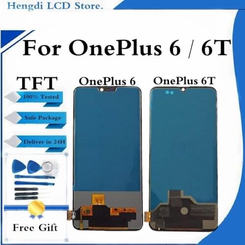For Oneplus 6 LCD Display Touch Screen Digitizer Assembly Replacement LCD Screen For OnePlus 6T Display Screen A6000 A6010