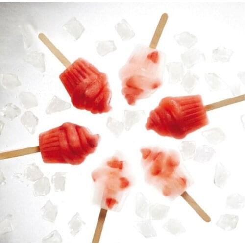 1Set Silicone Cupcake Pocket Shape Moulds Free Stick For Ice Cream Parfait Ice Lolly Mold Cake Baking Tools Kitchen