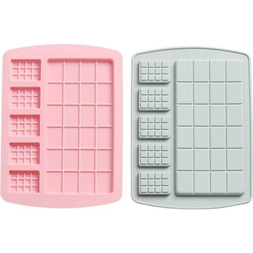 1pcs waffle silicone chocolate mold version cake mold ice tray mold DIY Baking Tools
