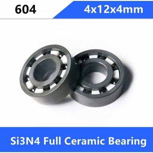 4/10pcs 604 Si3N4 full Ceramic bearing 4x12x4 mm Ceramic deep groove ball bearings 4*12*4mm