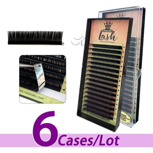 6pcs/lot Professional private label 0.07mm 0.10mm with foil eyelash extension vendor eyelashes wholesale eyelashes extensions