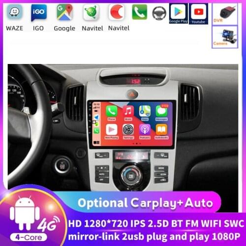 4core Car Radio For KIA Forte Cerato 2 TD 2008 2009 2010 2011 2012 2013 GPS 2din Android Multimedia Player 2 Din GPS DVR Camera