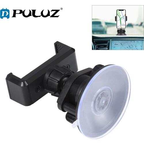 PULUZ 360 Degree Rotating Suction Cup Car Phone Holder ABS Clamp Bracket Mount For iPhone/Galaxy/Google & Smartphones GPS Mount