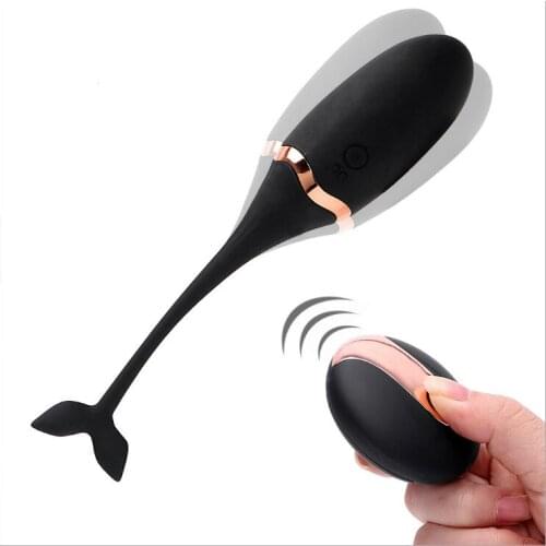 Bdsm Wireless remote control small whale vibrating masturbation device small tadpole fish tail vibrating egg adult products