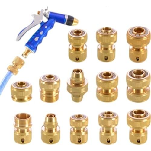 Water pipe quick connector 3 / 8 1 / 2 3 / 4 hose quick plug in-line snap on 1 / 2 water connection of car washing water pipe