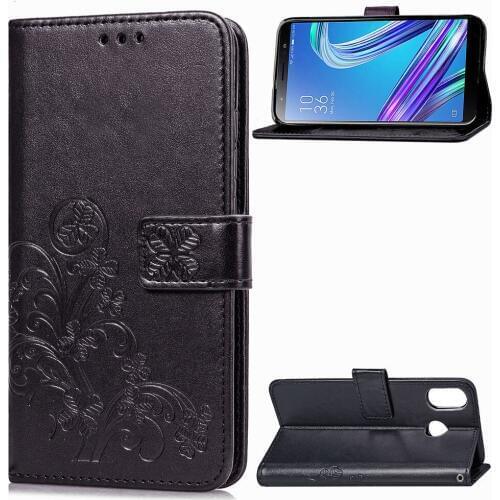 Phone Case For Zenfone Max M1 ZB555KL Flip PU Leather Back Cover Silicone Case Wallet Smartphone Bag Coque Funda Case