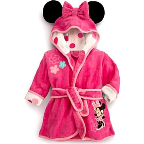 Autumn Winter Children Pijama Infantil Mickey Minnie Kids Warm Boys Pajama Girls Pyjamas Girls Animal Flannel Sleepwear Robe