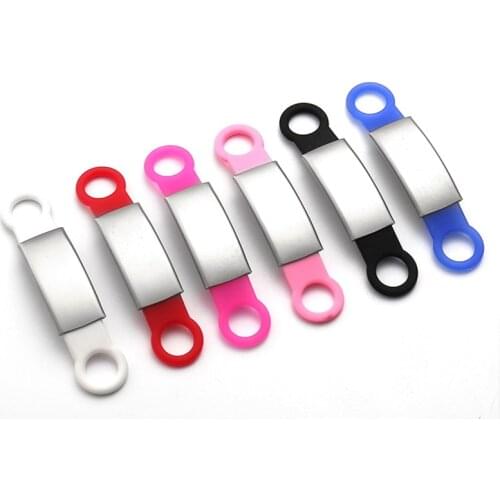 Stainless Steel Pet ID Tags Personalized For Small Dogs Cats Custom Engraved Dog Nameplate Tags No Noise Dog Collar Accessories