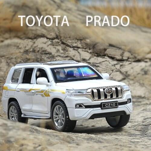 1:32 Toy Car TOYOTA LAND CRUISER Prado Metal Toy Alloy Car Diecasts Toy Vehicles Car Model 6 Doors Can Opened Toys For Children