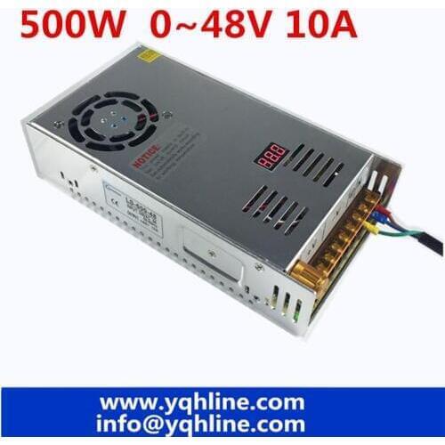 500W switching power supply 0-48V AC To DC 48 V SMPS For Electronics Led Strip Display LS-500-48 Digital voltage adjustable