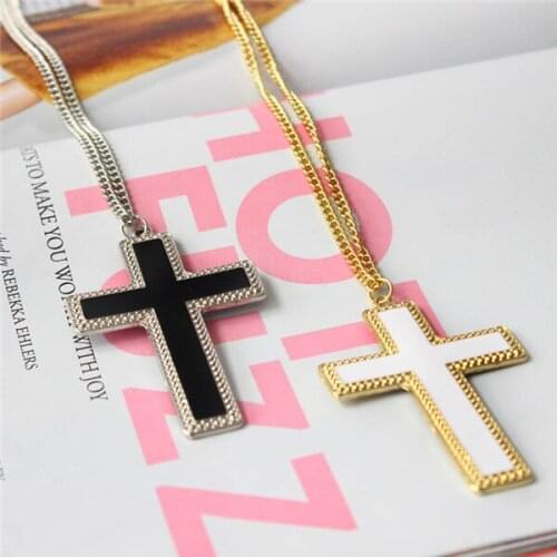 Hot fashion Punk Cross sweater chain final fantasy necklace