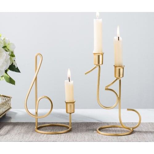 Metal Candle Holder Candlestick Home Decor Wedding Decoration Table Centerpieces Dining Table Decoration Candle Romantic Holders