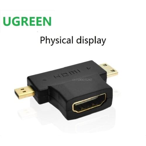Mini HD Adapter Micro HDMI Compatible Interface Cell Phone Flat High-Definition Bidirectional Transfer Converter