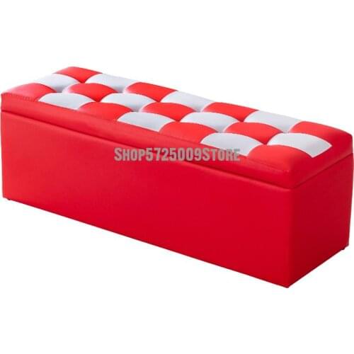Multifunctional Clothing Store Sofa Stool Rectangular Storage Box Can Sit At The Door Of The Household To Change Shoes And Stool