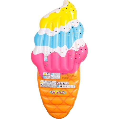 Inflatable Mattresses Swimming Rings Surfing Raft Water Party Air Float Bed Pool Floating Row Ice Creme Shape Air Float Bed