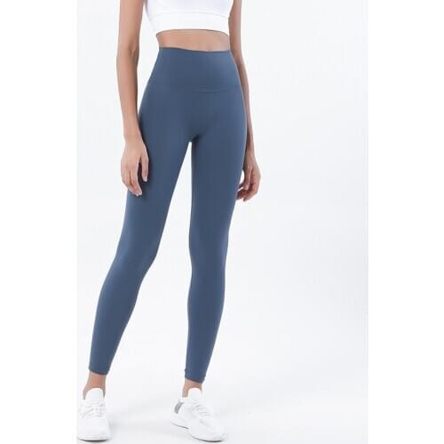 New Double-sided Yoga Pants Women High Waist Sports Gym Sport Workout Stretchy Running Squat Proof Dry Fit Fitness Leggings