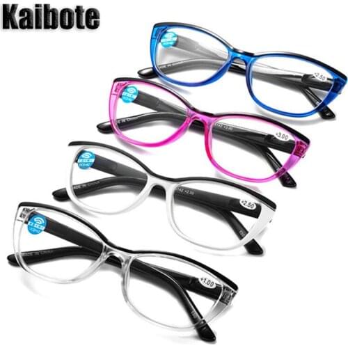 KBT Super Valued Pack of 4 Pairs Computer Reading Glasses 4 Presbyopic Eyeglasses Anti Blue-Ray Strength 1.0 1.5 2.0 2.5 3.0 3.5