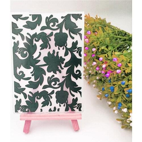 Easter plastic Small leaves template craft card making paper card album wedding decoration scraping Embossing folders